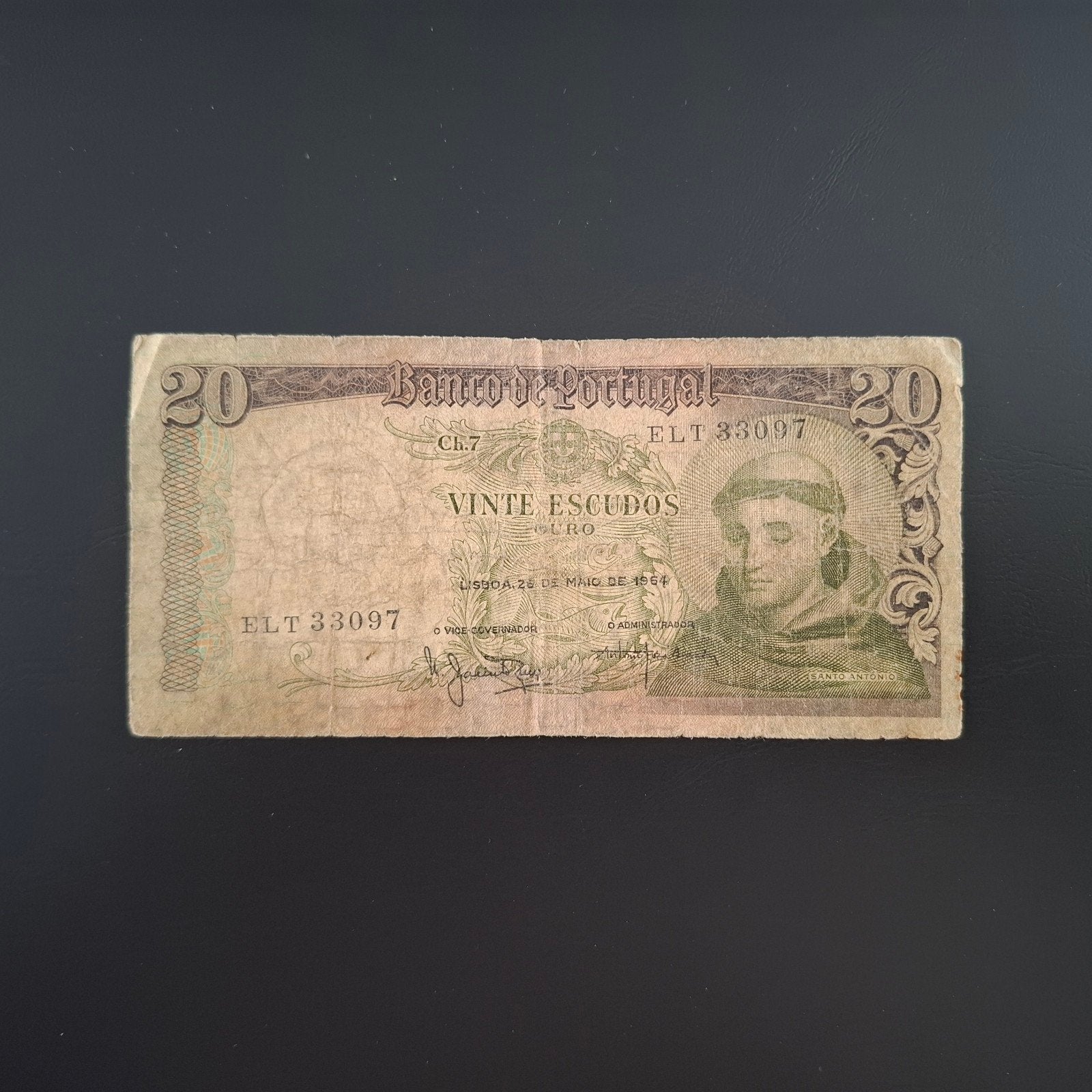 20 escudo Portugal #022, Ophalen of Verzenden, Overige landen, Los biljet