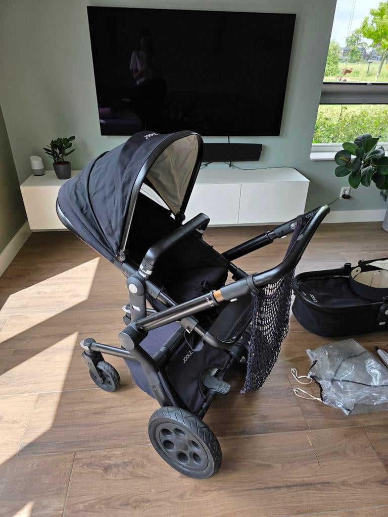 Joolz kinderwagen met vele accessoires - Zo goed als nieuw, Kinderen en Baby's, Kinderwagens en Combinaties, Gebruikt, Verstelbare duwstang