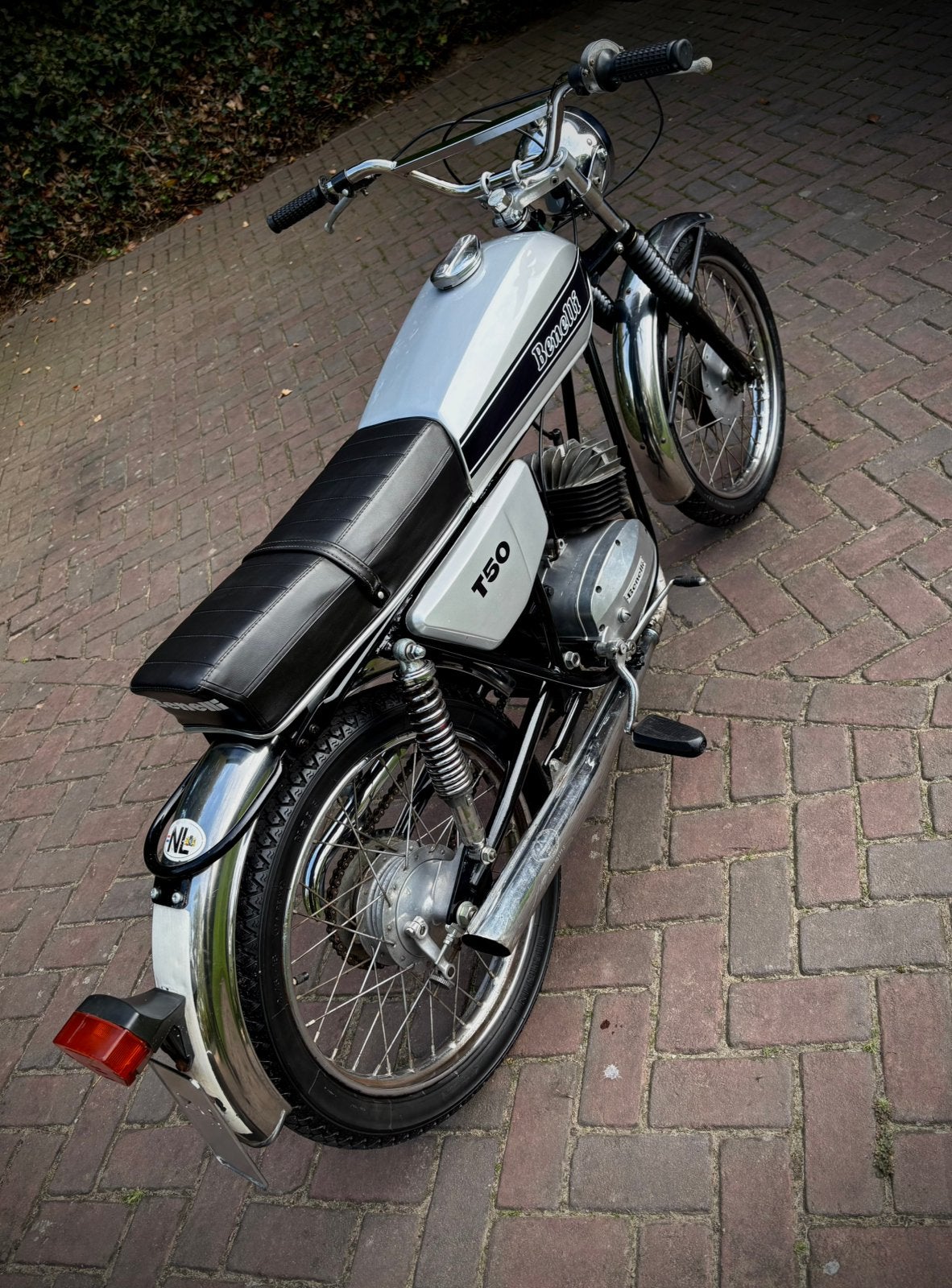 Unieke Benelli T50 klassieke bromfiets brommer, Maximaal 45 km/u, Ophalen, Overige merken, 4 versnellingen