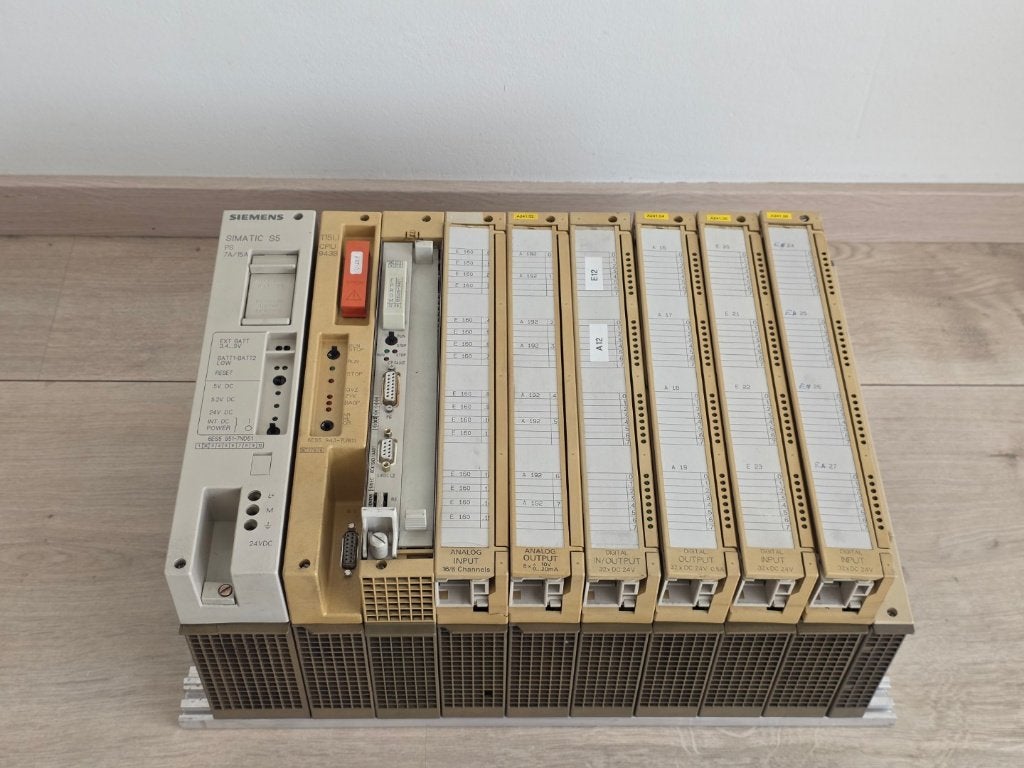 :Siemens SIMATIC S5 115U PLC set – CPU 943B + I/O modules, Ophalen of Verzenden, Gebruikt
