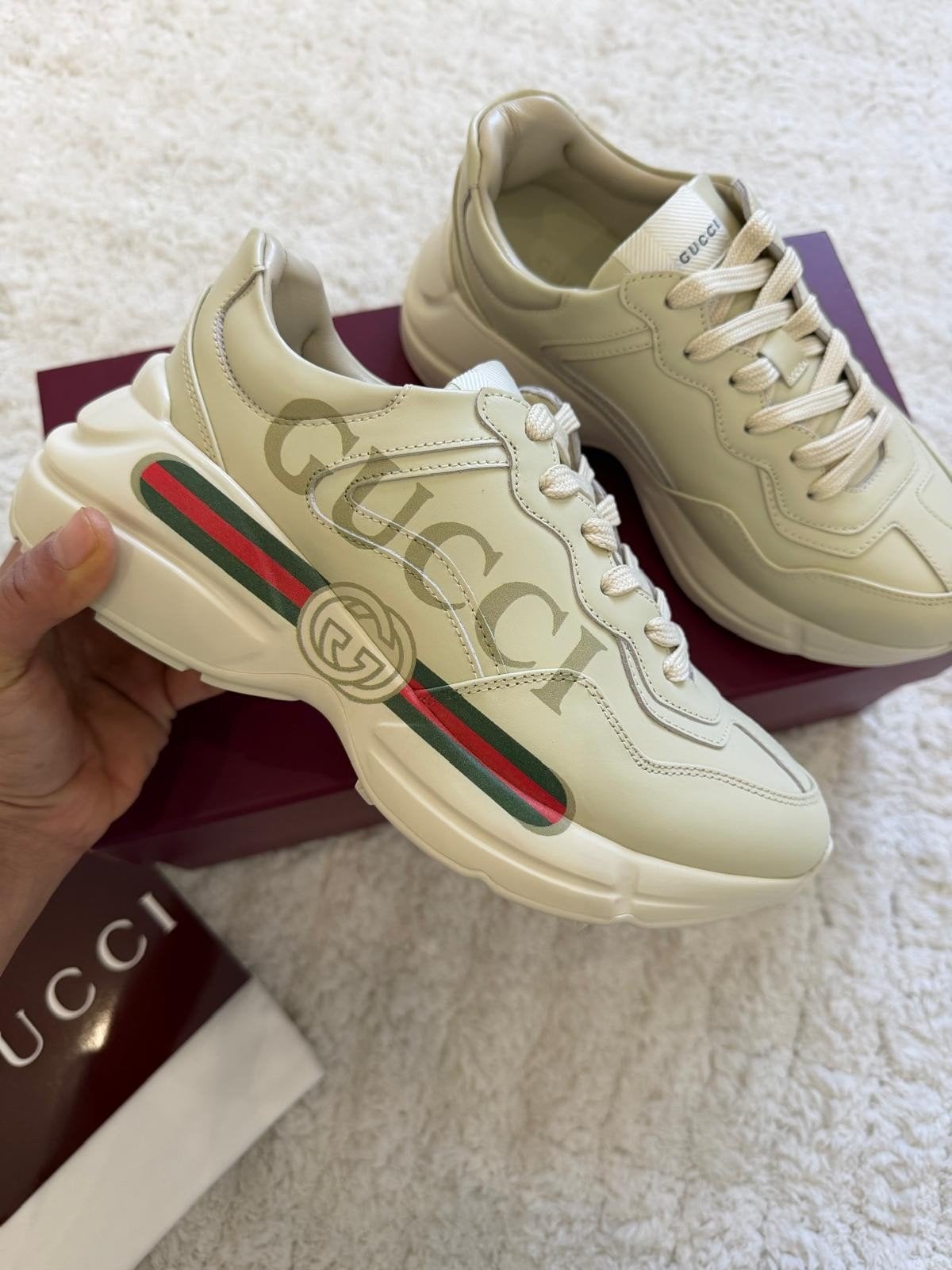 Gucci Ryhton dames sneakers schoen, Kleding | Dames, Ophalen of Verzenden, Nieuw, Zwart, Sneakers of Gympen