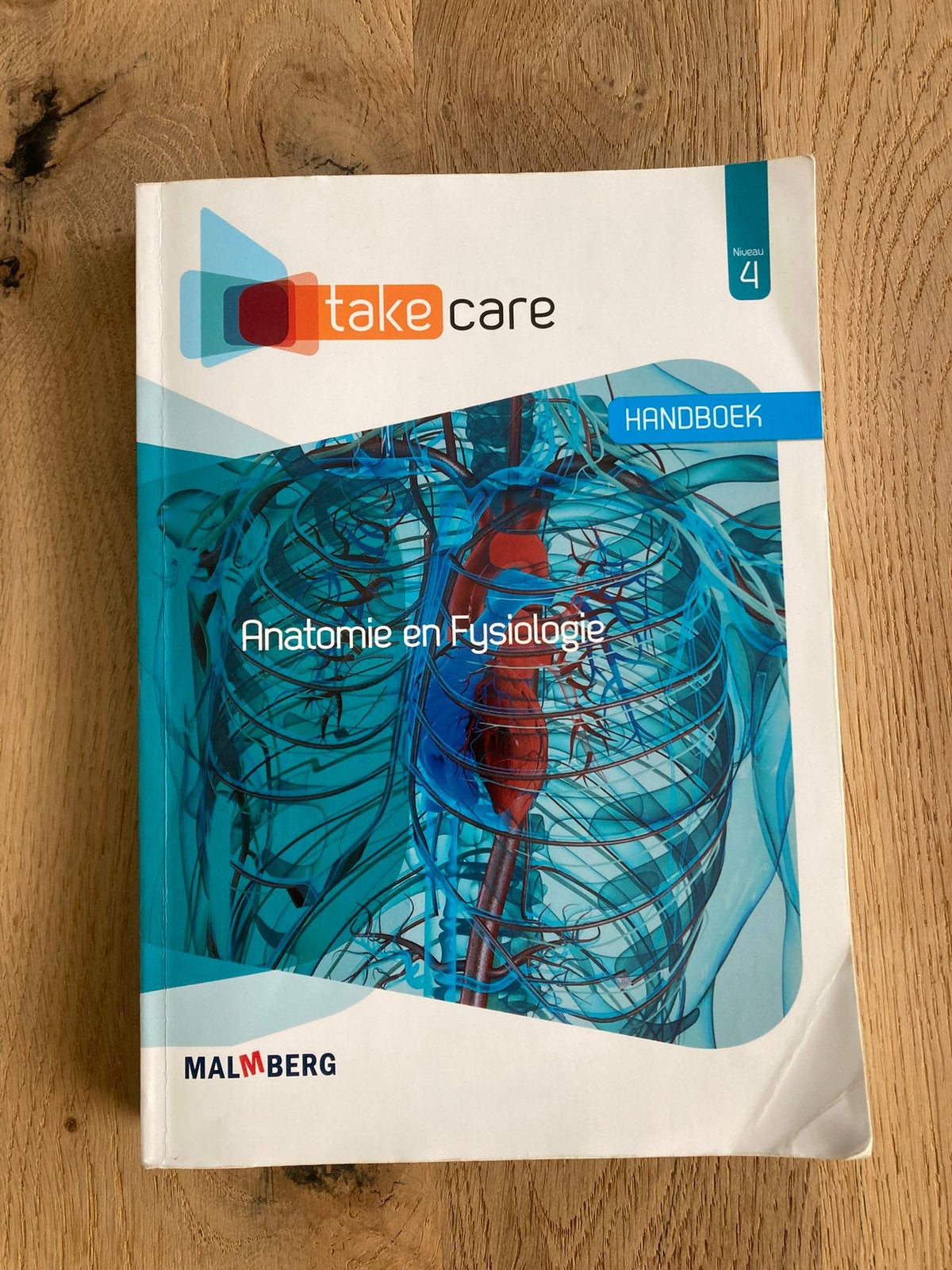 Take care Handboek anatomie en fysiologie niveau 4 Malmberg, Boeken, Malmberg, Niet van toepassing, Ophalen of Verzenden, Zo goed als nieuw