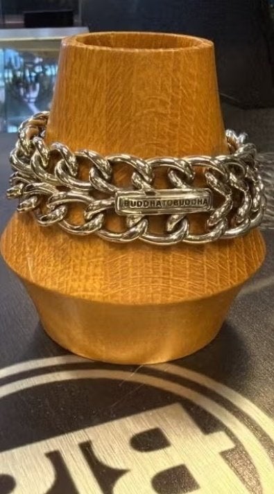 BUDDHA TO BUDDHA ARMBAND TYPE 055 F STEPHAN 22 CM € 549,00, Ophalen of Verzenden, Nieuw, Zilver, Zilver