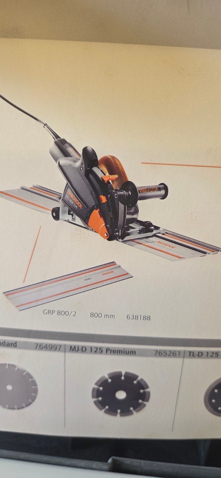 Protool DSC-AGP inval tegelzaag, Doe-het-zelf en Verbouw, Gereedschap | Zaagmachines, Ophalen, Overige typen, 30 tot 70 mm, 1200 watt of meer