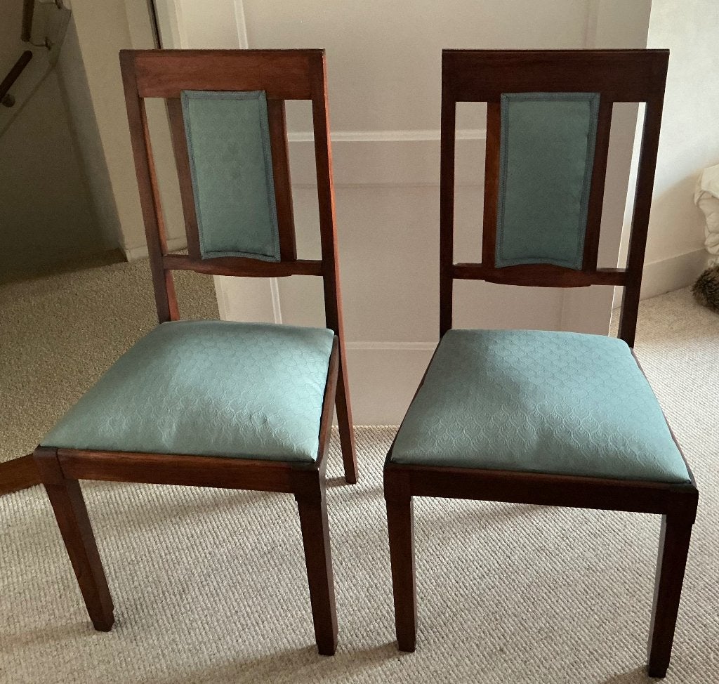 Alles moet weg: 2 stoelen jaren 30, samen 25 euro, Antiek en Kunst, Antiek | Meubels | Stoelen en Banken, Ophalen