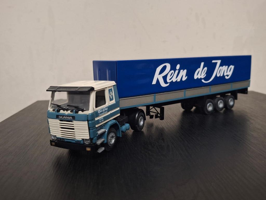 Tekno Scania 143M Rein de Jong Heerde, Ophalen of Verzenden, Zo goed als nieuw, Bus of Vrachtwagen, Tekno