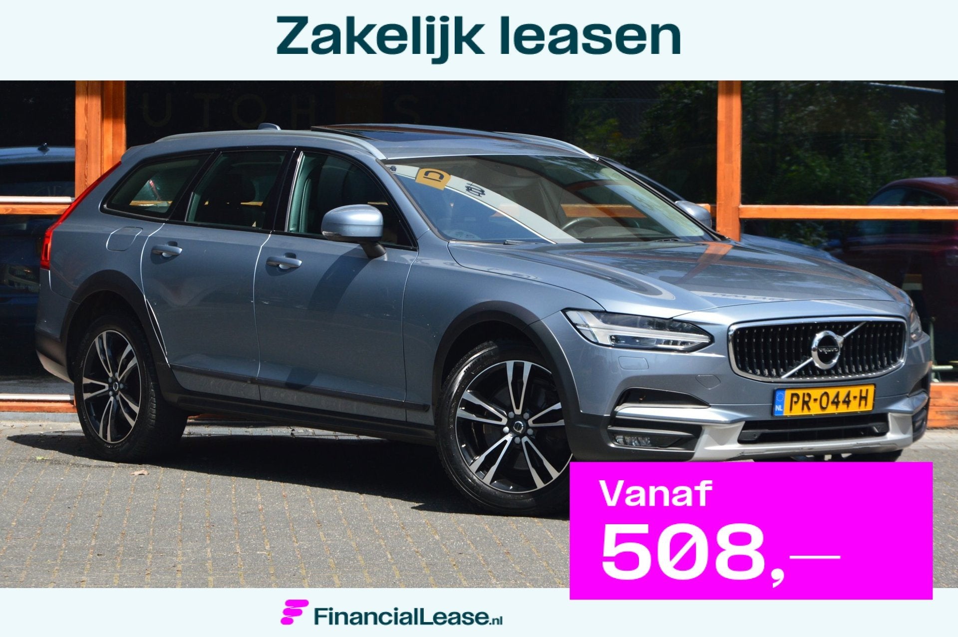 Volvo V90 Cross Country T5 AWD | Luchtvering | Panoramadak |, Automaat, Dealer onderhouden, 1969 cc, Blauw