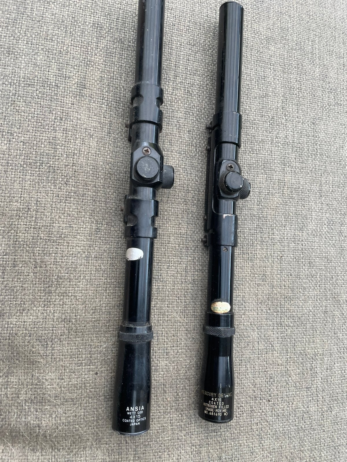 4x15 kijkers luchtbuks, Ophalen of Verzenden, Zo goed als nieuw