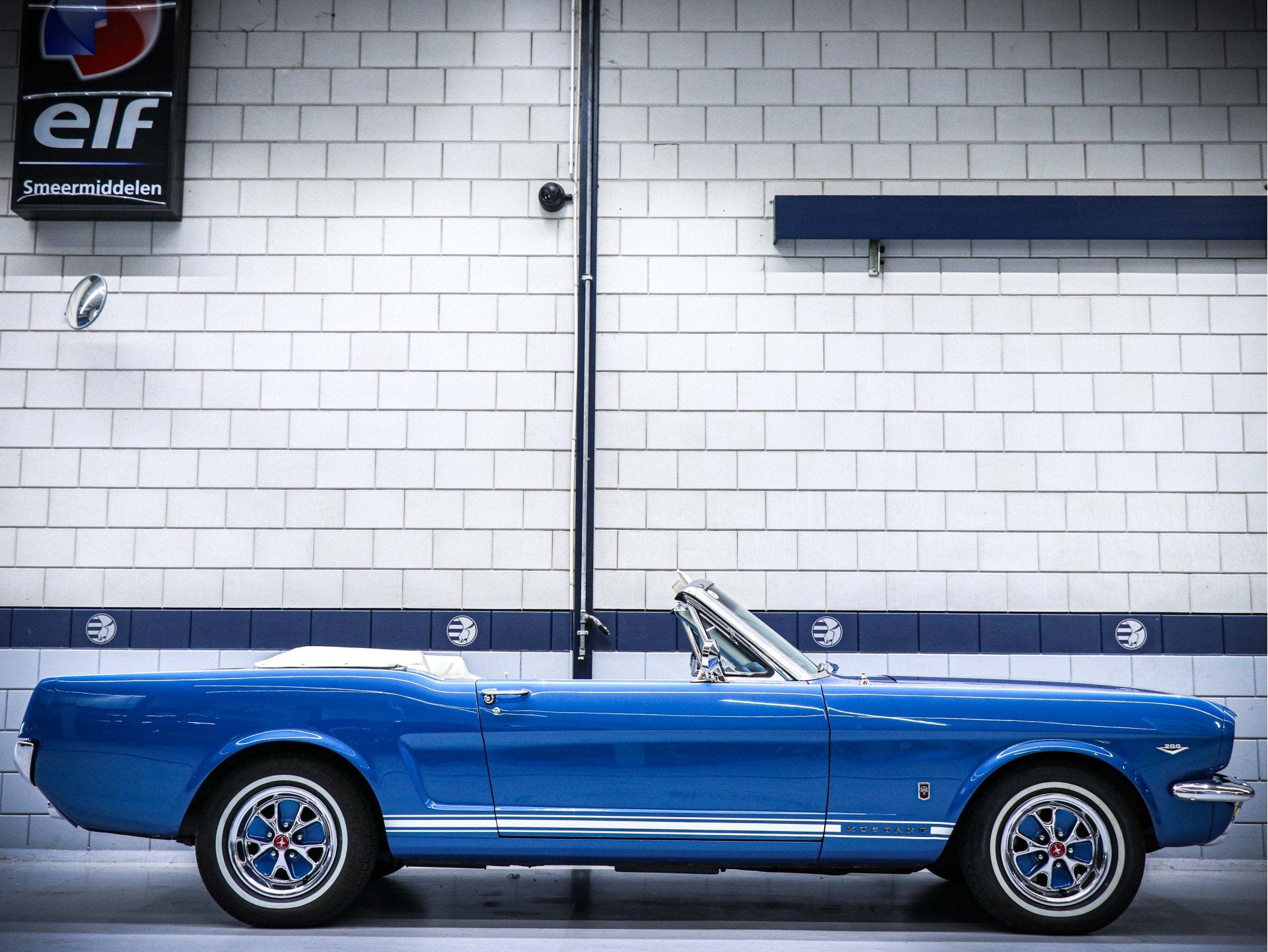 Ford Mustang GT Cabriolet (bj 1965, automaat), Auto's, Oldtimers, Automaat, Cabriolet, Leder, Bedrijf
