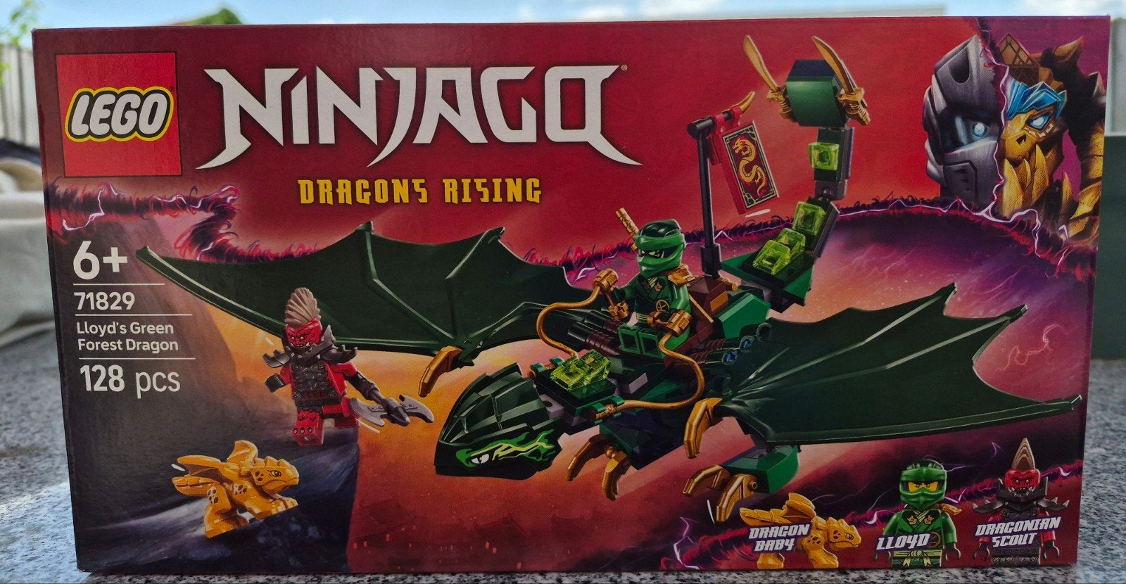 LEGO Ninjago 71829 Lloyd's Groene Wouddraak Nieuw, Kinderen en Baby's, Inclusief minifiguren, Lego, Nieuw, Ophalen of Verzenden
