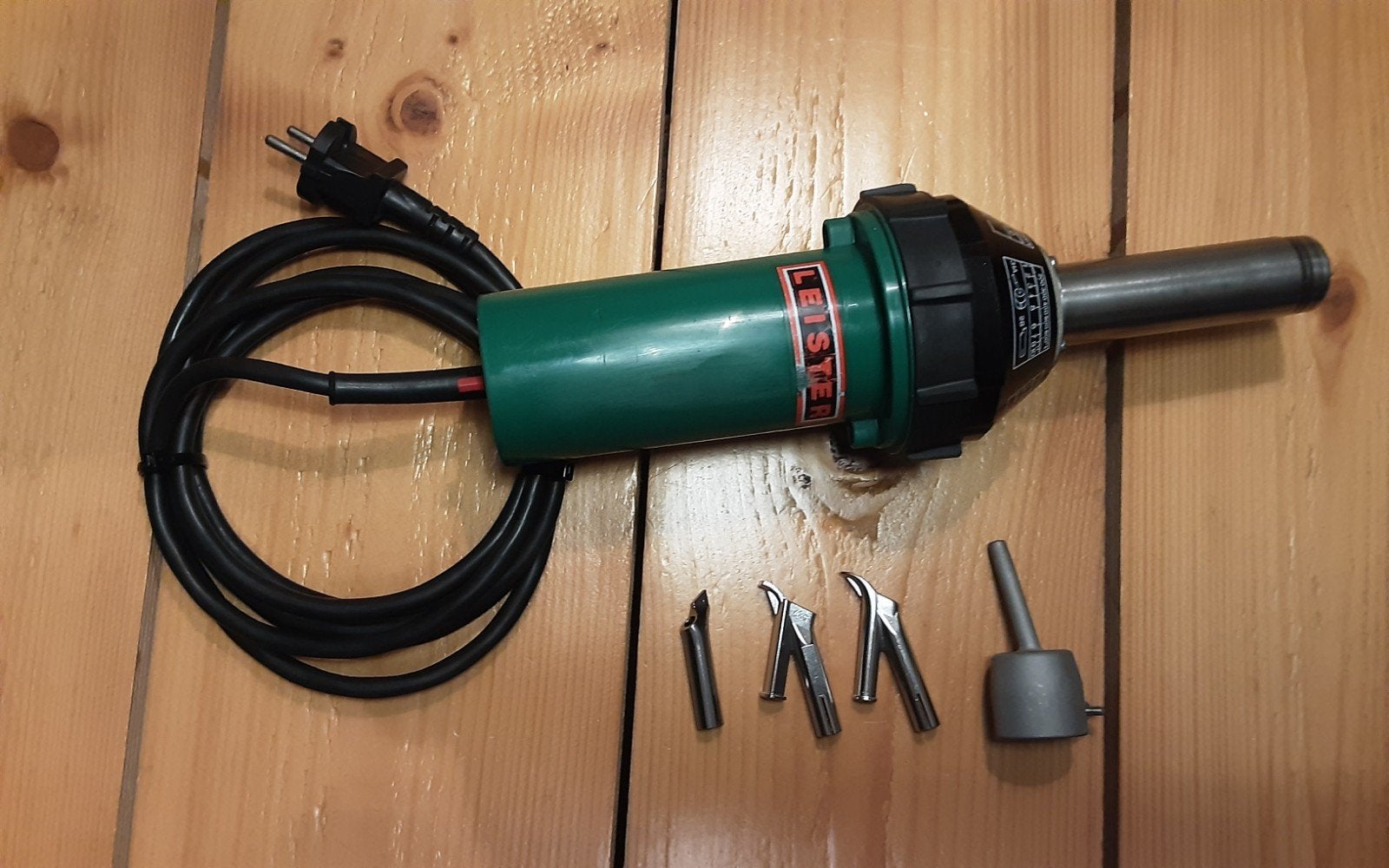 leister kunststof las föhn Inclusief accessoires, Ophalen of Verzenden, Nieuw, 1000 watt of meer, Haakse handslijpmachine