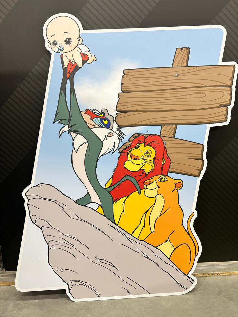 Geboortebord Lion King - te personaliseren met naam, Ophalen of Verzenden, Nieuw, Geboortebord
