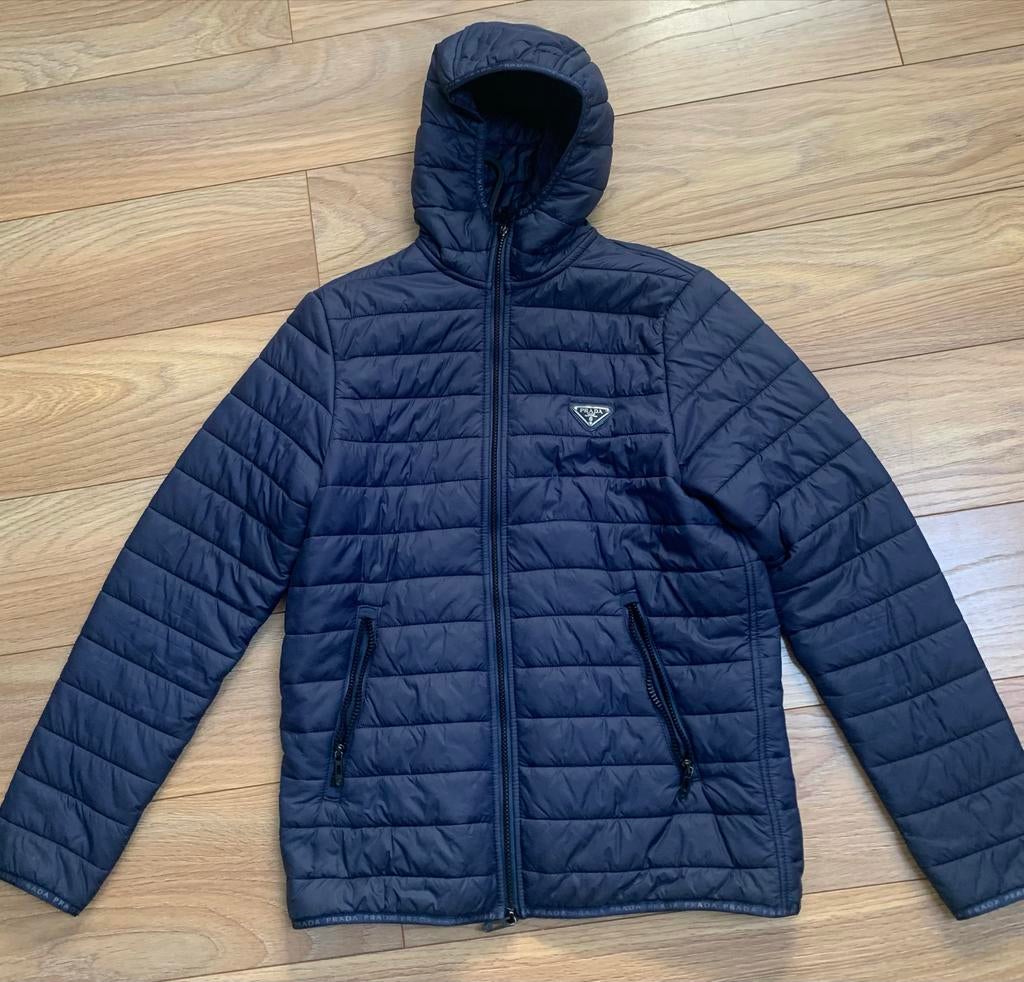 Prada Heren Jas - Donkerblauw, Maat M, Kleding | Heren, Jassen | Winter, Ophalen of Verzenden, Zo goed als nieuw, Maat 48/50 (M)