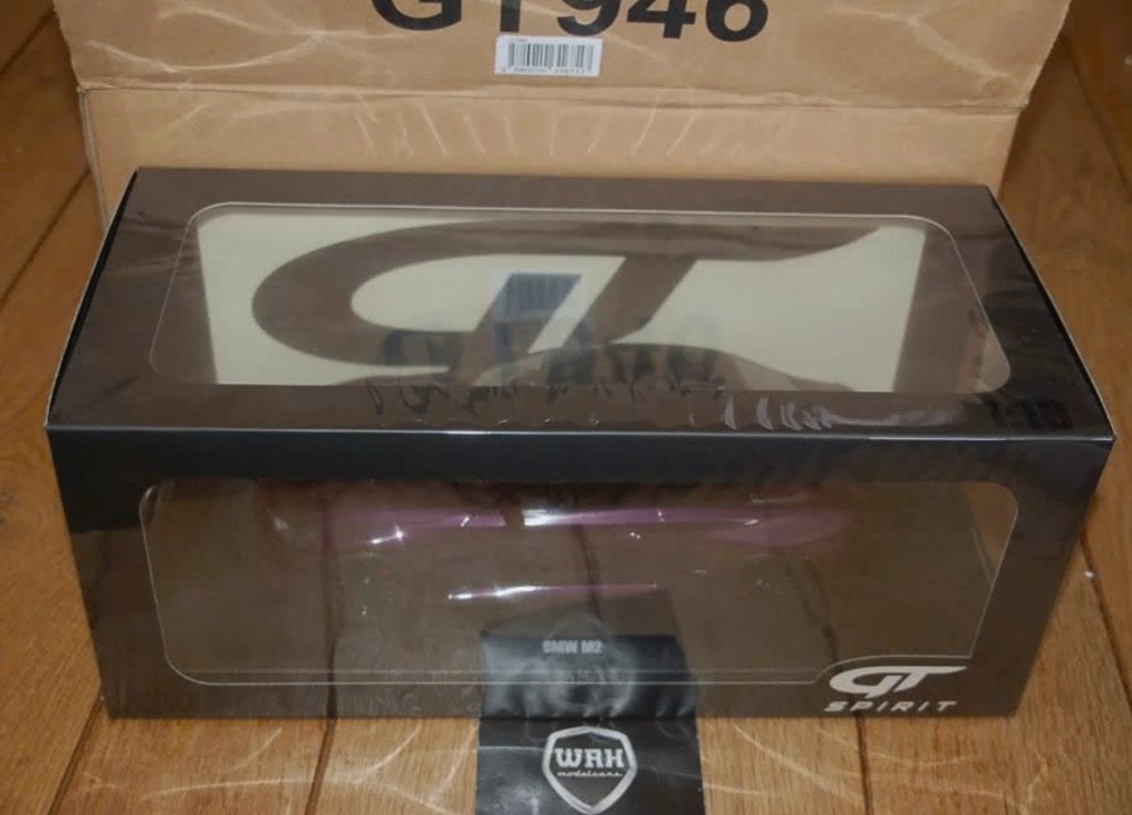 1:18 BMW M2 2023 twilight purple GT spirit GT946 in doos WRH, Verzenden, Zo goed als nieuw, Auto, Overige merken