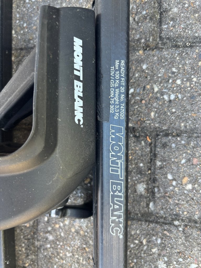 Dakdragers voor open dakrails, merk Mont Blanc, Auto diversen, Dakdragers, Zo goed als nieuw, Ophalen of Verzenden