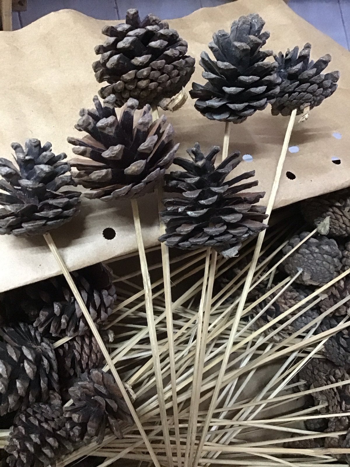 Dennenappels op stok, Diversen, Kerst, Ophalen of Verzenden, Nieuw
