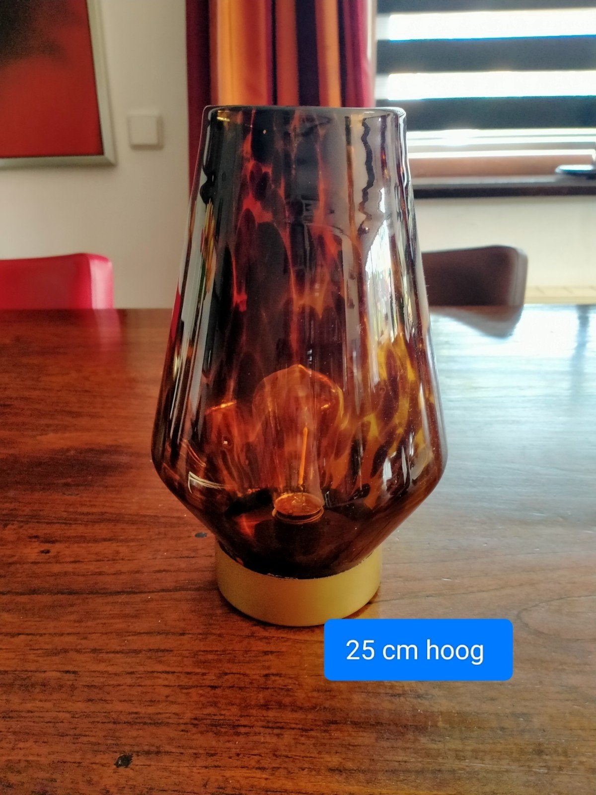 Tafellamp tijgerprint, Huis en Inrichting, Lampen | Tafellampen, Ophalen