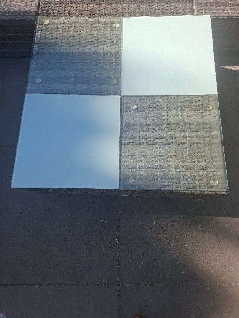 Tuin bank, Ophalen, Gebruikt, Rechthoekig, Kunststof