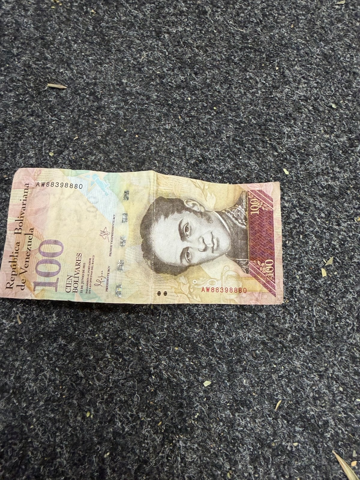 Venezuela 100 Bolívares biljet - Simón Bolívar, Ophalen of Verzenden, Zuid-Amerika, Los biljet