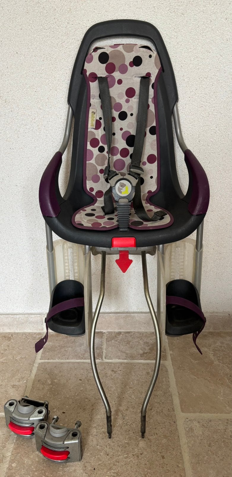 Qibbel achterzitje fiets met dubbele bevestiging, Achterzitje, Ophalen of Verzenden, 9 t/m 36 kg, Gebruikt