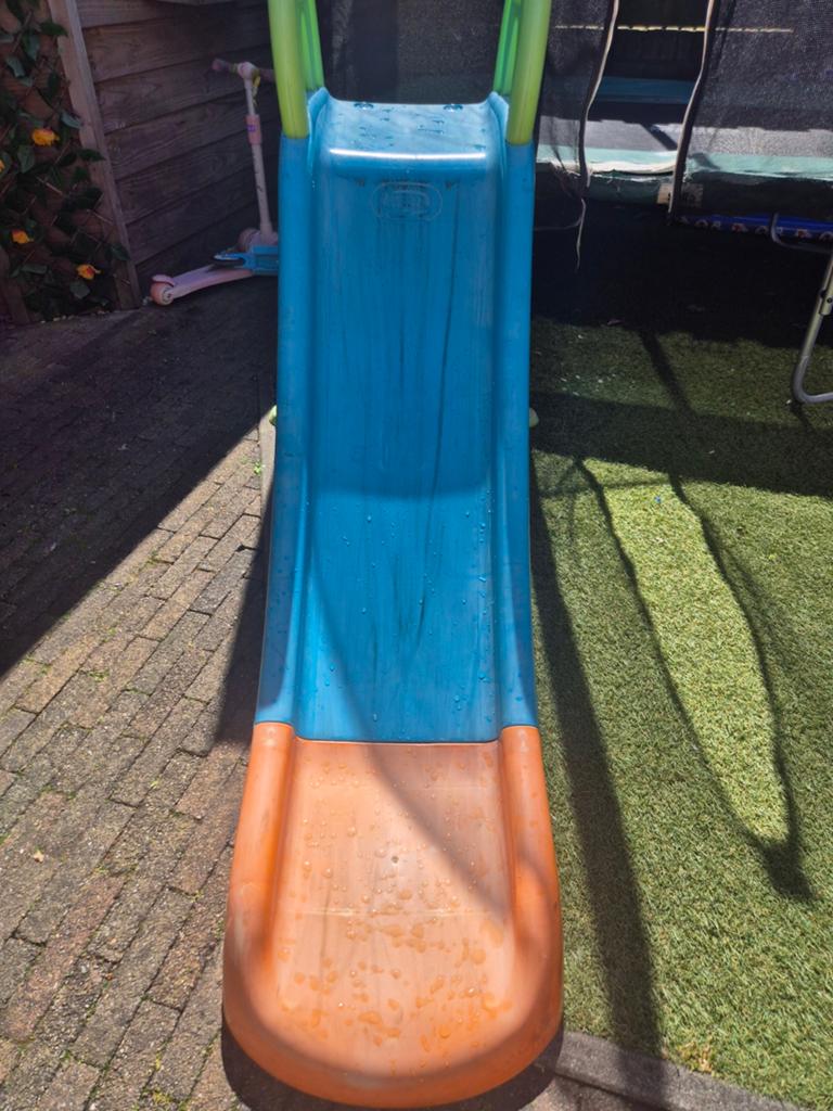 Feber glijbaan, Ophalen, Glijbaan