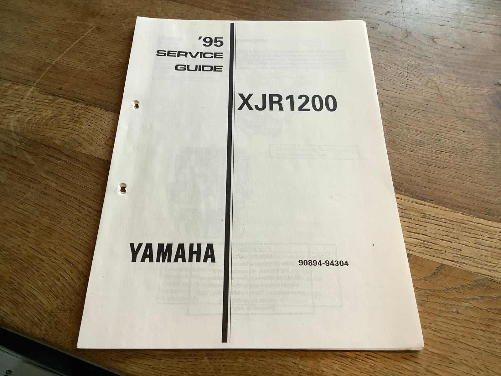 Yamaha XJR1200 Servicehandleiding (1995).    (412), Verzenden, Yamaha