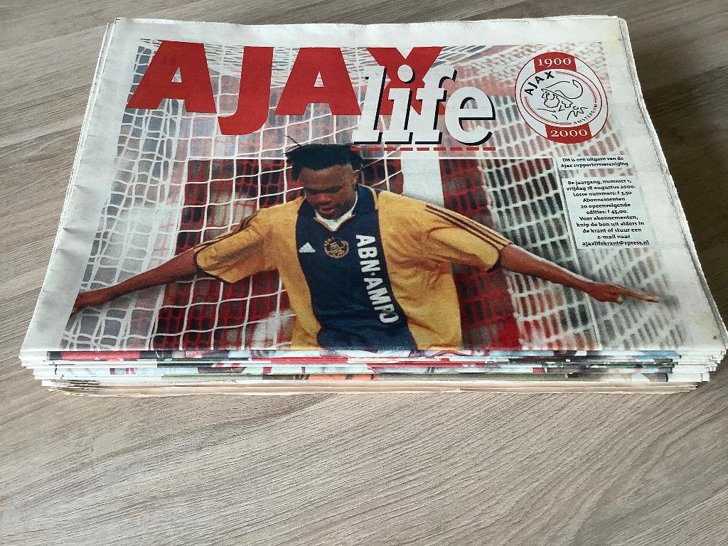 Ajax Life Krantjes 2000-2001 ( nummer 1 tem 20 ), Ophalen of Verzenden, Zo goed als nieuw, Ajax, Boek of Tijdschrift