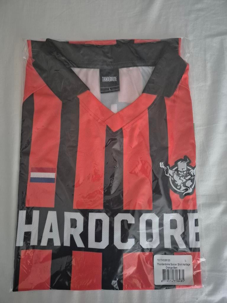 Thunderdome soccer shirt mt L heritage hardcore, Verzenden, Nieuw, Maat 52/54 (L), Zwart