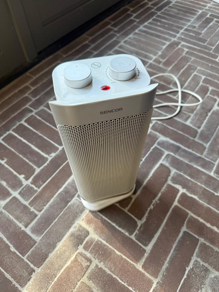 Sencor Keramische Kachel/Ventilator - Model SFH 8035SL, Ophalen, Tafel- of Grondventilator, Minder dan 60 m³, 2 snelheden