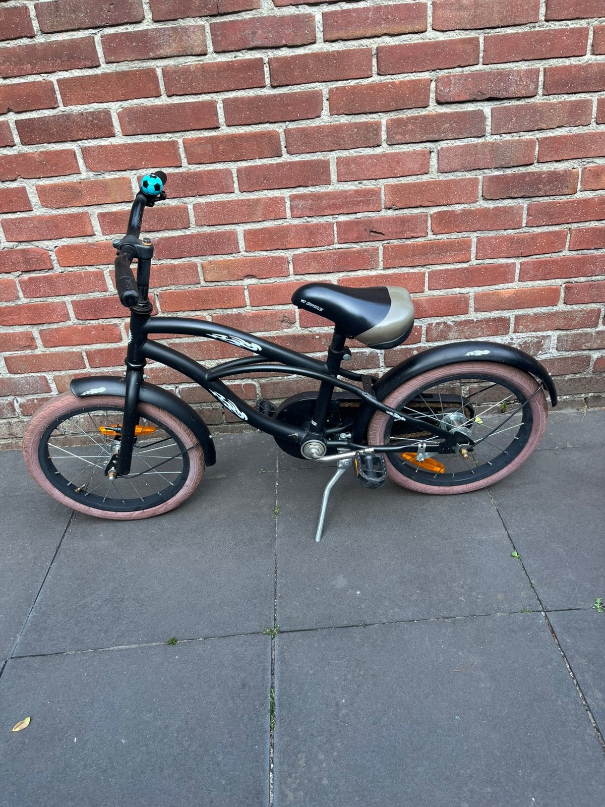 Kinder fiets, Ophalen, Terugtraprem, Staal, 16 tot 20 inch