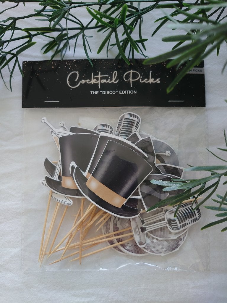24 coctailprikkers Disco Edition, Huis en Inrichting, Keuken | Keukenbenodigdheden, Verzenden, Nieuw