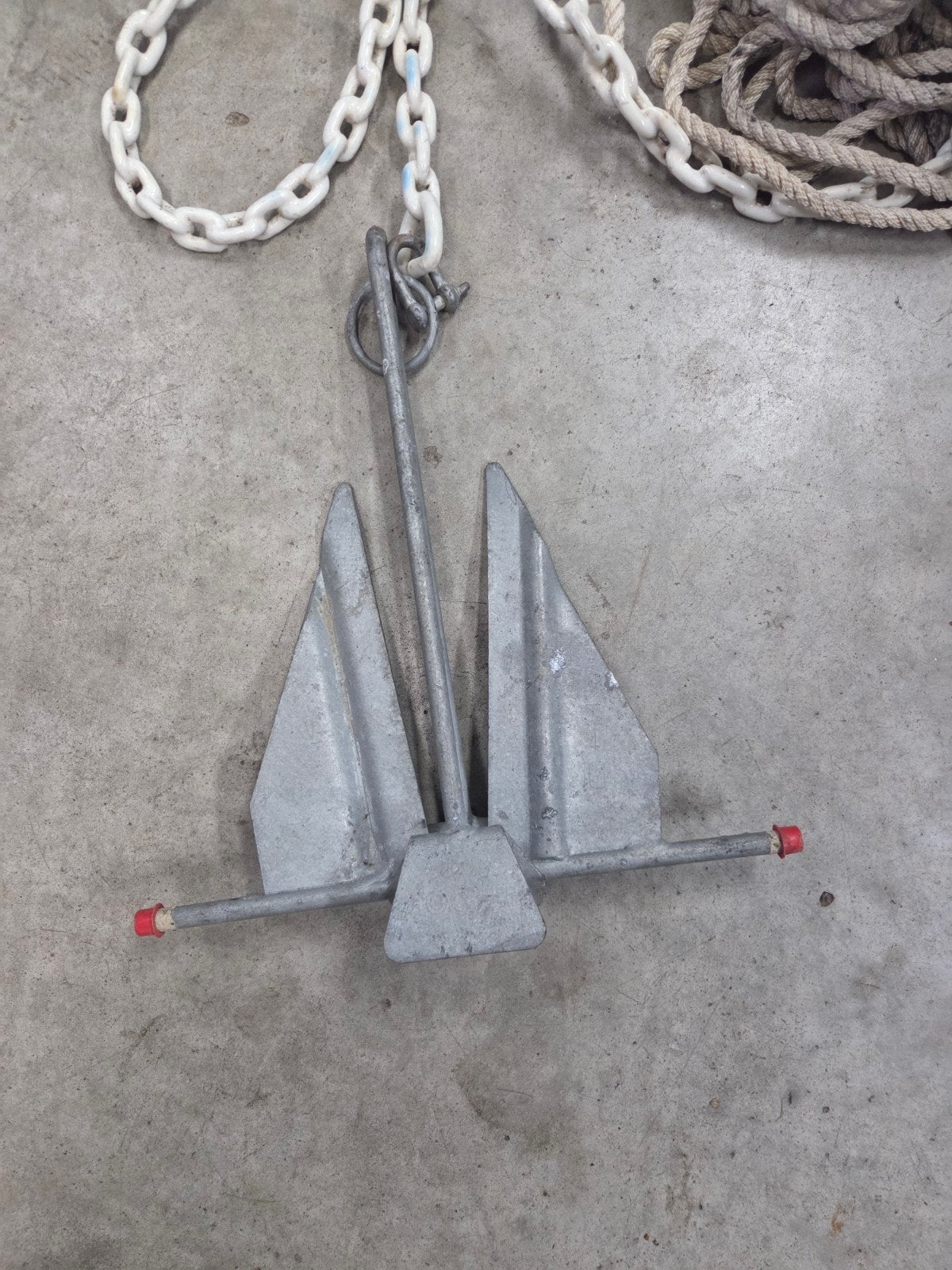 Anker met ketting en lijn - Gebruikt, Ophalen of Verzenden, Gebruikt, Overige typen