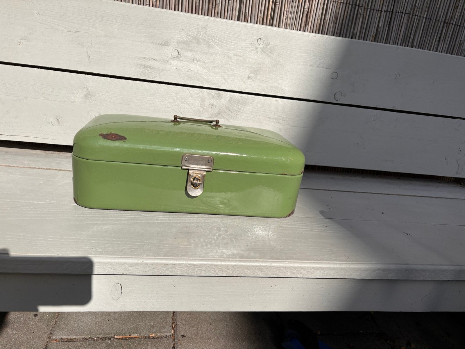 Brabantia (?) vintage broodtrommel, Ophalen, Hard kunststof, Minder dan 50 cm, Zo goed als nieuw