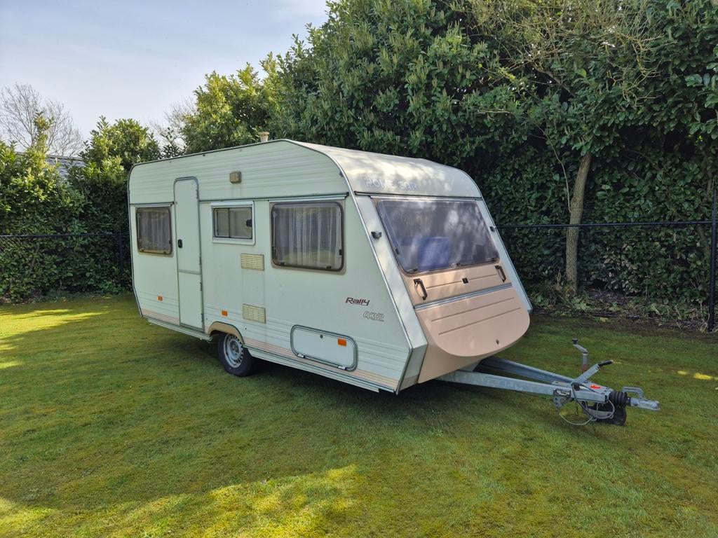 Home car caravan inclusief tent en luifel, Caravans en Kamperen, Caravans, Home-car, 750 - 1000 kg, Particulier, Fietsenrek