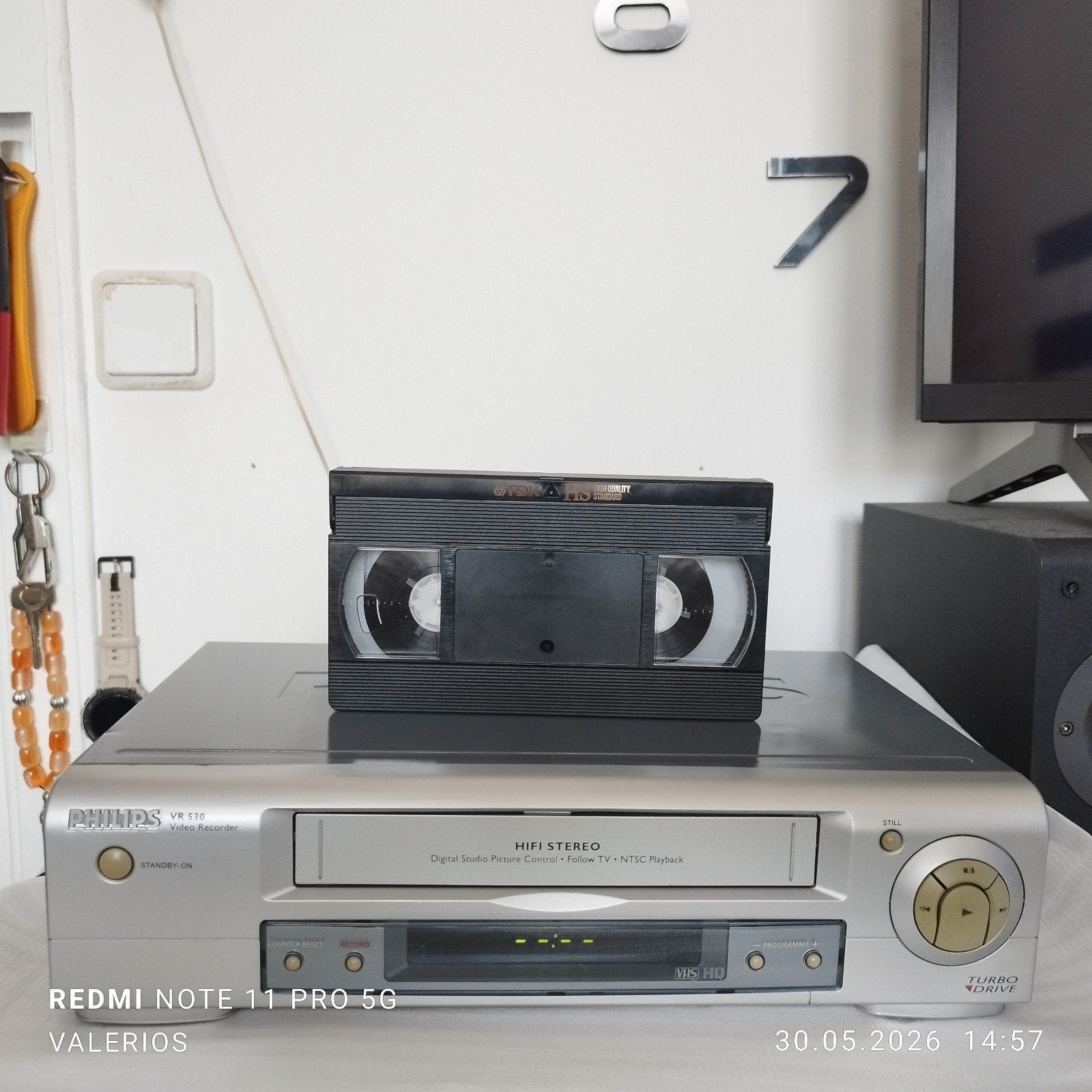 VHS VIDEO Recorder PHILIPS - VR 530 ., Ophalen of Verzenden, Gebruikt, Philips