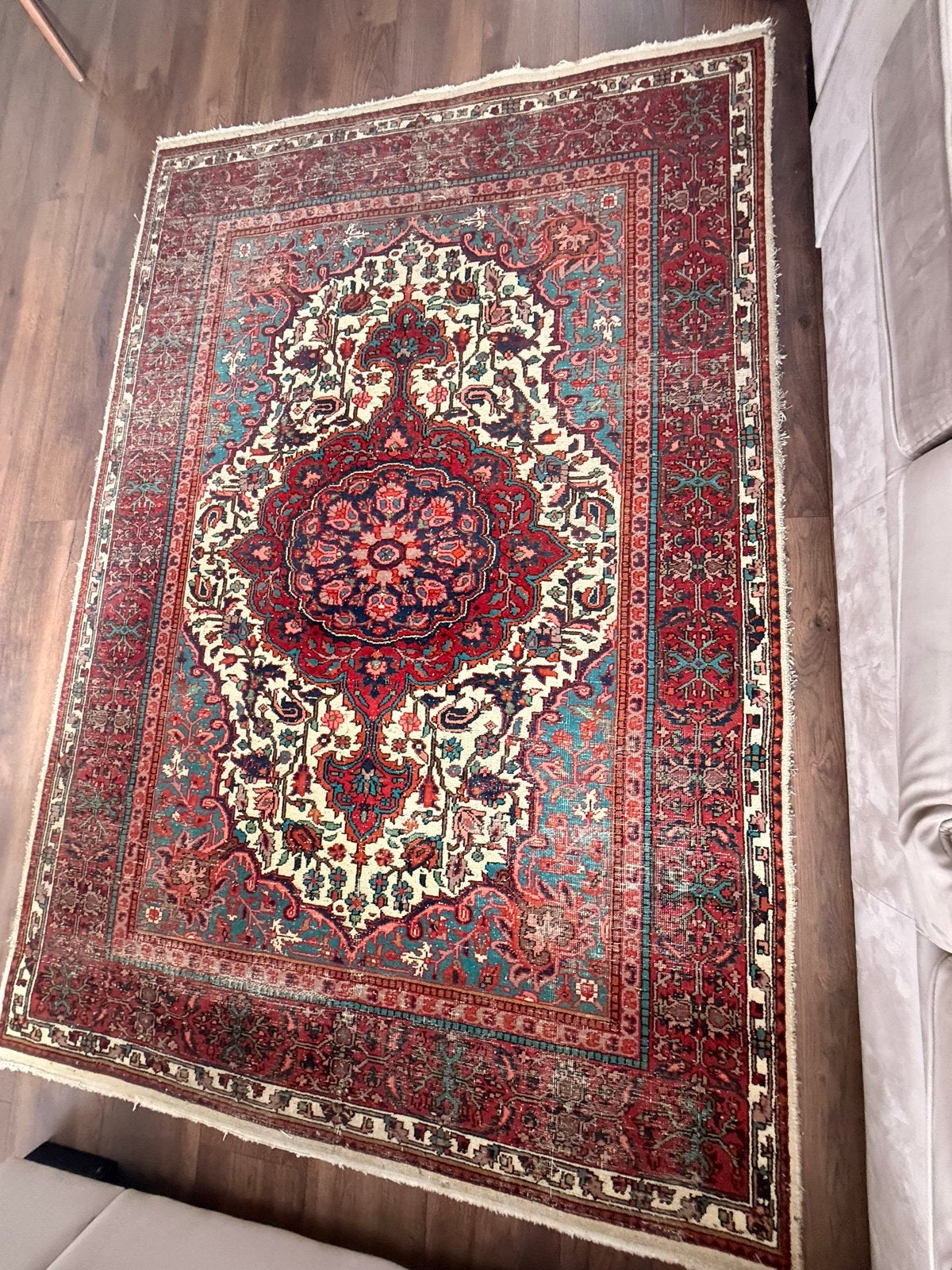 Authentiek Perzisch tapijt - Omar Khayyam, Ophalen, Gebruikt, 100 tot 150 cm, 200 cm of meer