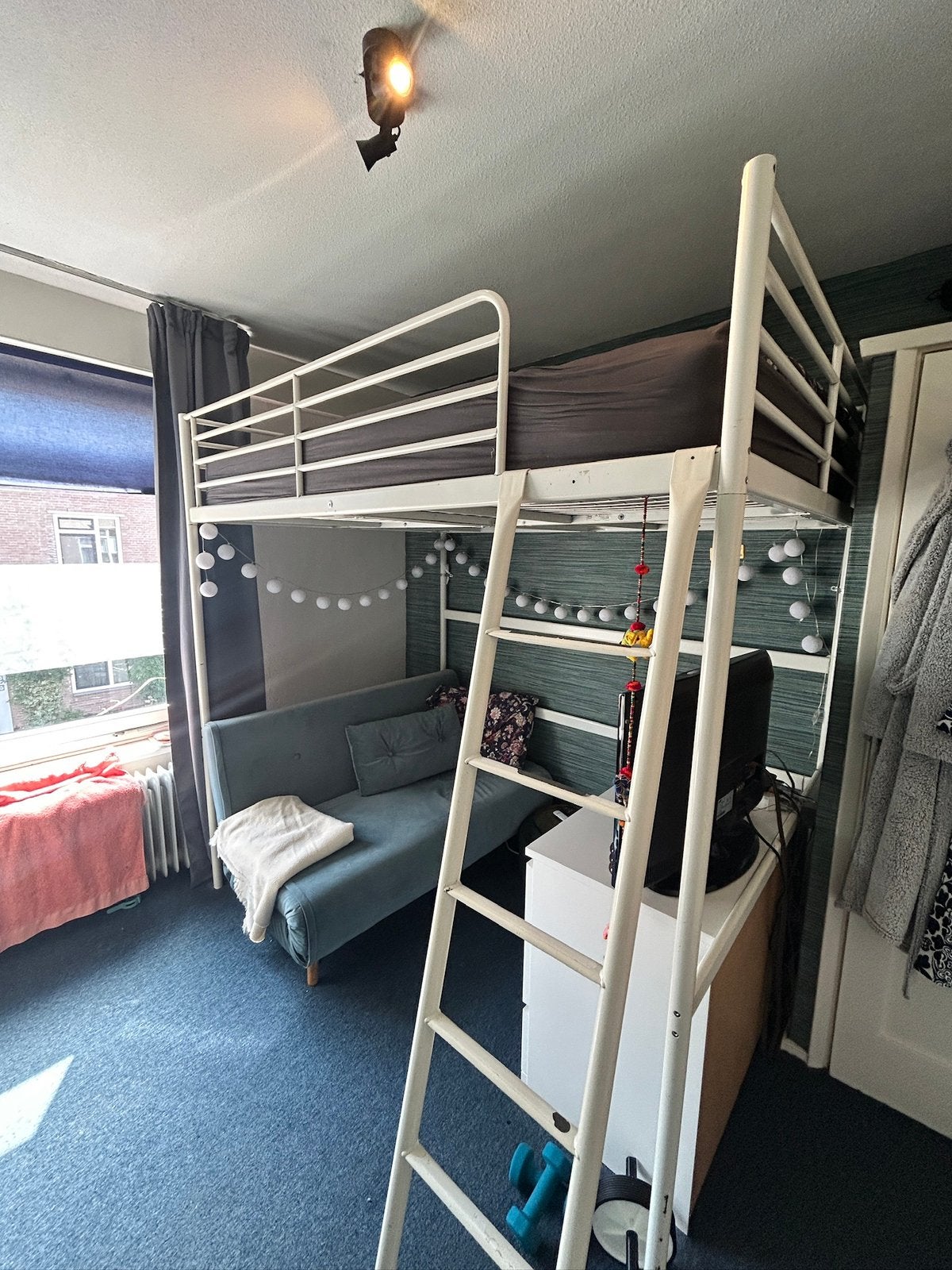 IKEA hoogslaper 140, Ophalen, Gebruikt, Hoogslaper, Tweepersoons