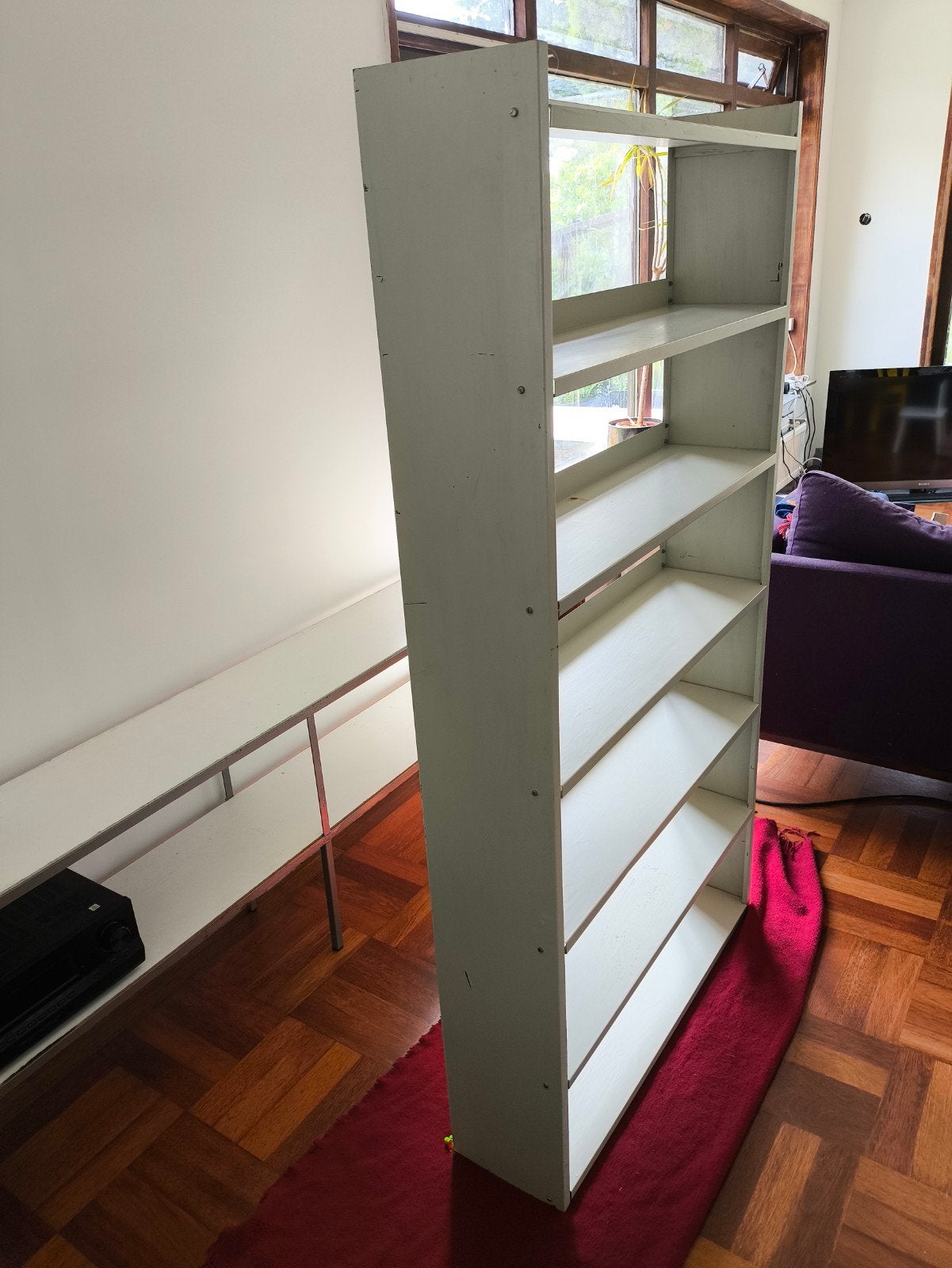 Vintage metalen kast Dutch mid-century design original, Ophalen, Met plank(en), Gebruikt, 50 tot 100 cm