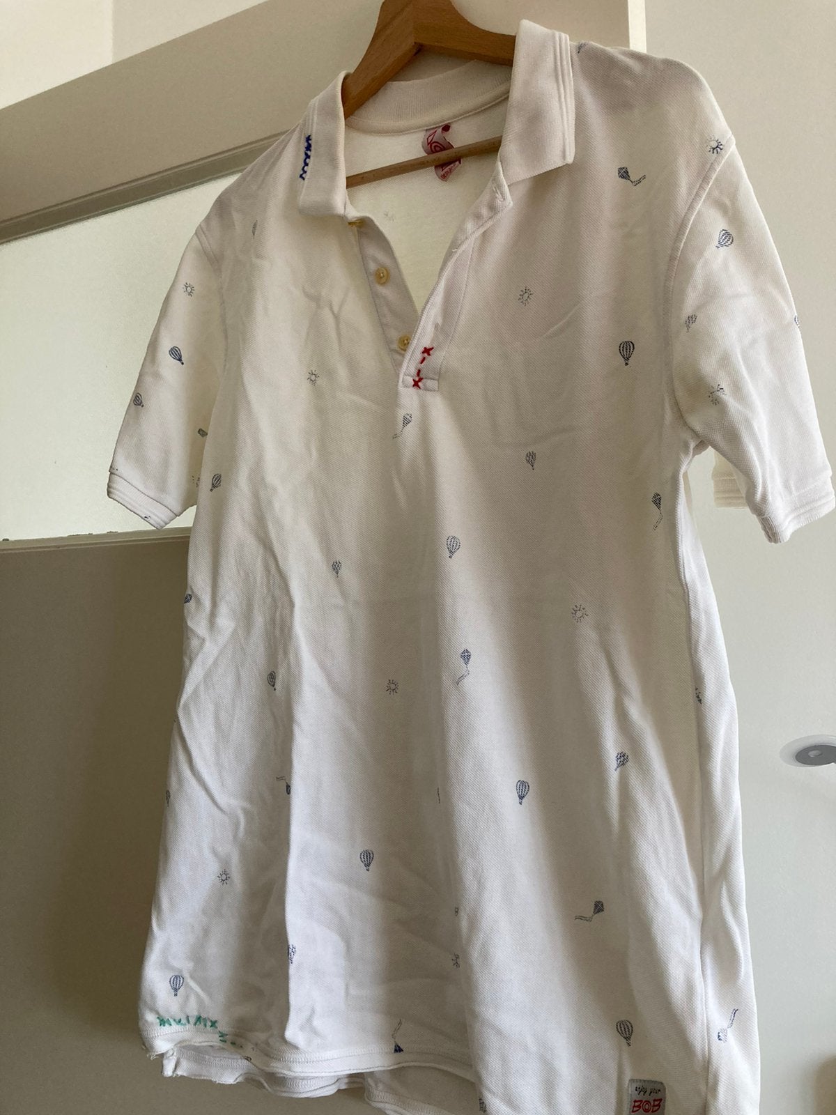BOB polo maat XL, Ophalen of Verzenden, Zo goed als nieuw, Maat 56/58 (XL), Wit