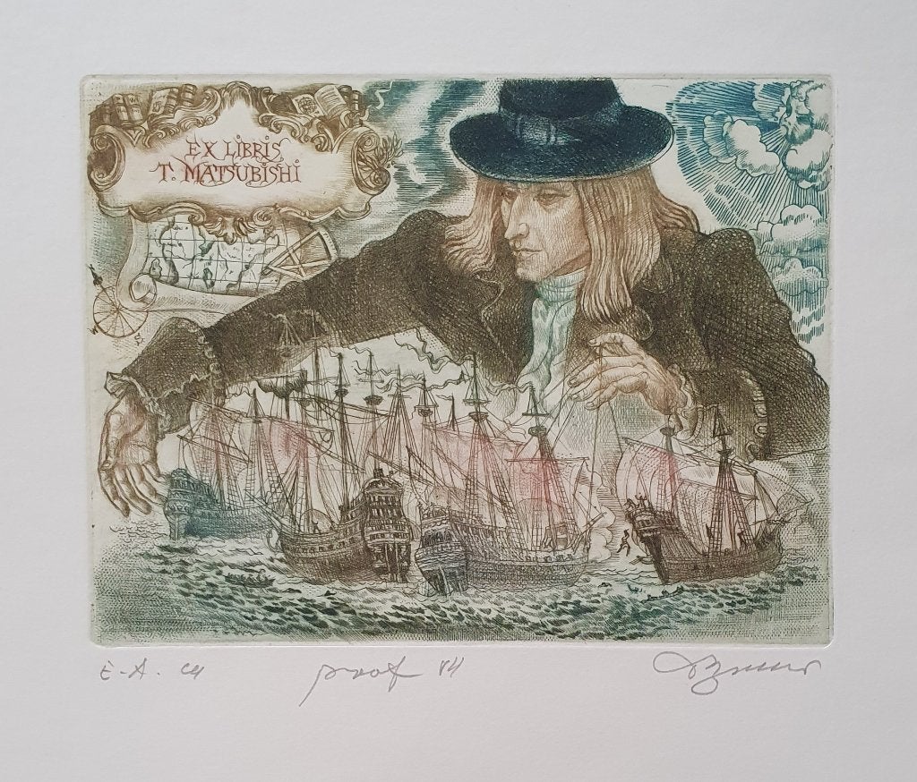 Exlibris / Ex libris D. Bekker, Gulliver’s reizen, J. Swift, Antiek en Kunst, Verzenden