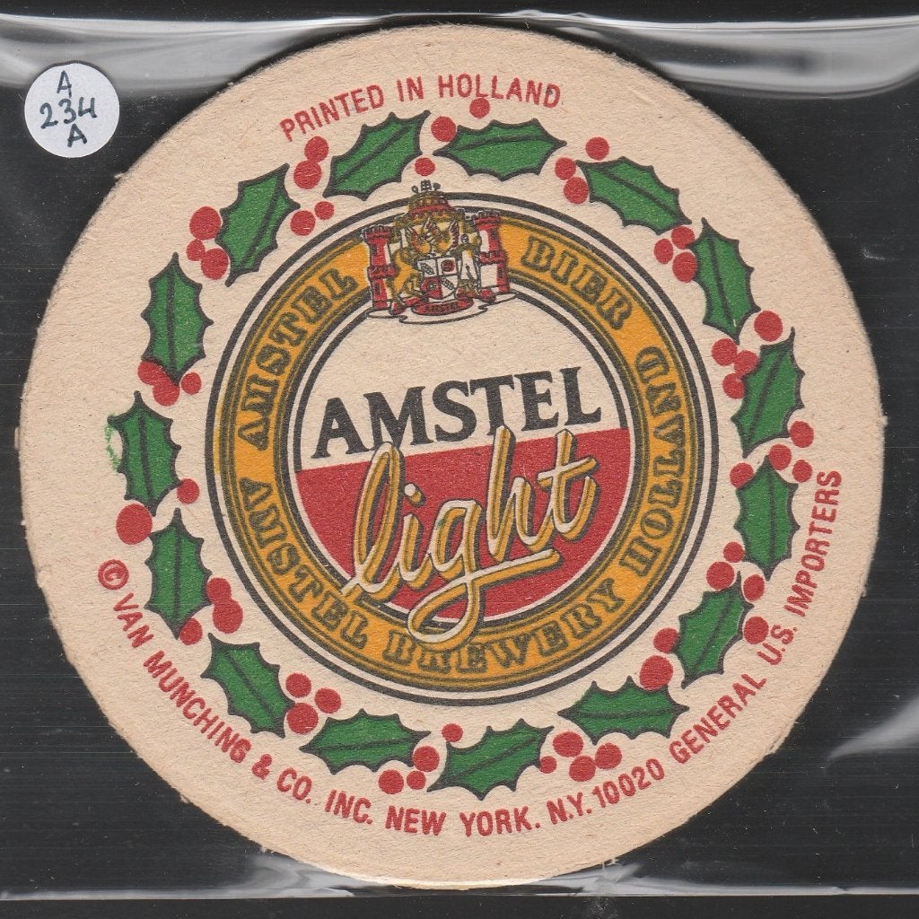 Bierviltje Amstel A 234a, Verzenden, Gebruikt, Viltje(s), Amstel