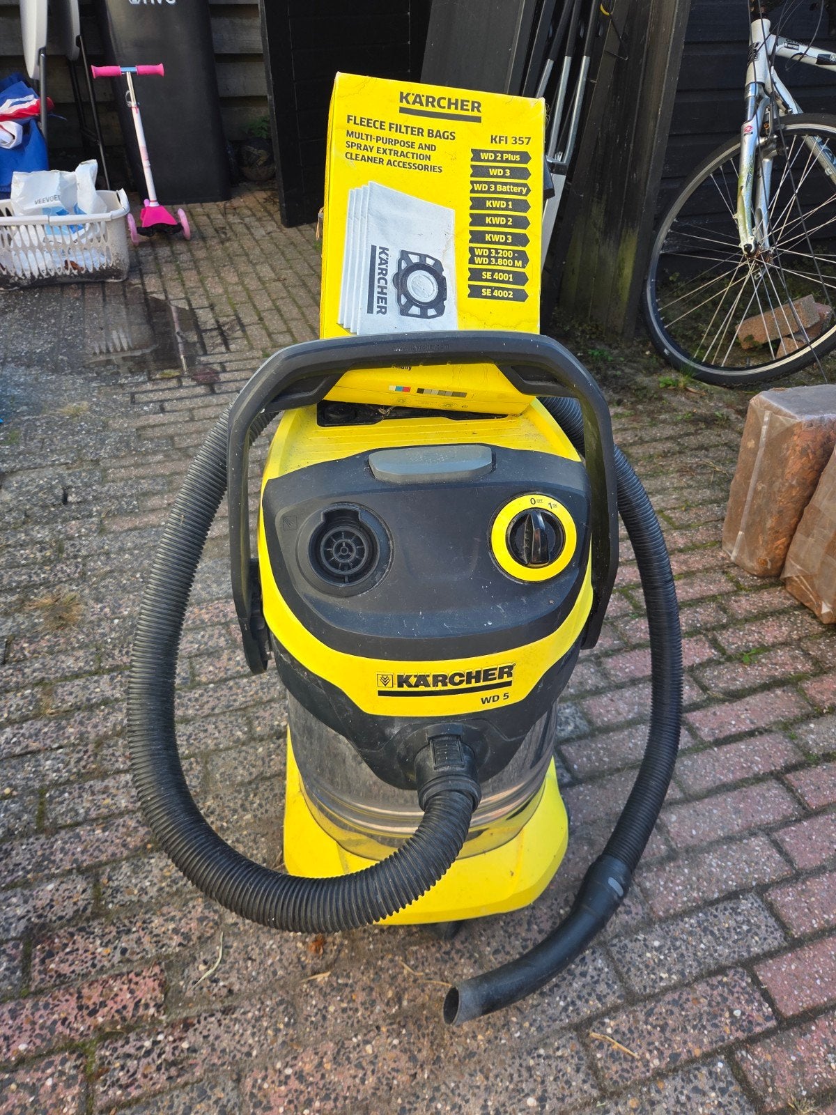 Kärcher WD 5 Premium bouwstofzuiger - Krachtig en veelzijdig, Witgoed en Apparatuur, Inclusief accessoires, Gebruikt, Kärcher