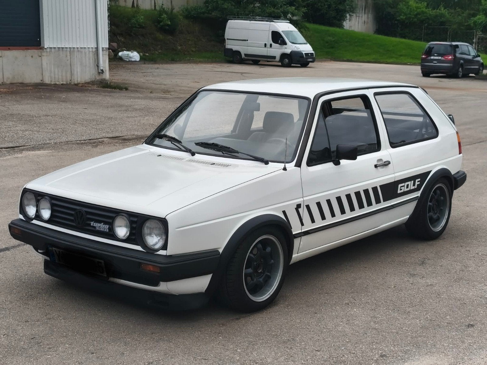 golf mk2 diesel, Voorwielaandrijving, Stof, 1600 cc, Wit