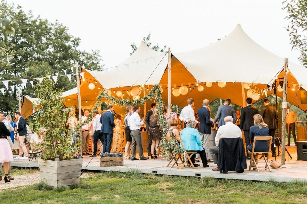 Stretchtent 30x10m Huren | Perfect voor Grote Events, Ophalen of Verzenden, Zo goed als nieuw, Overige