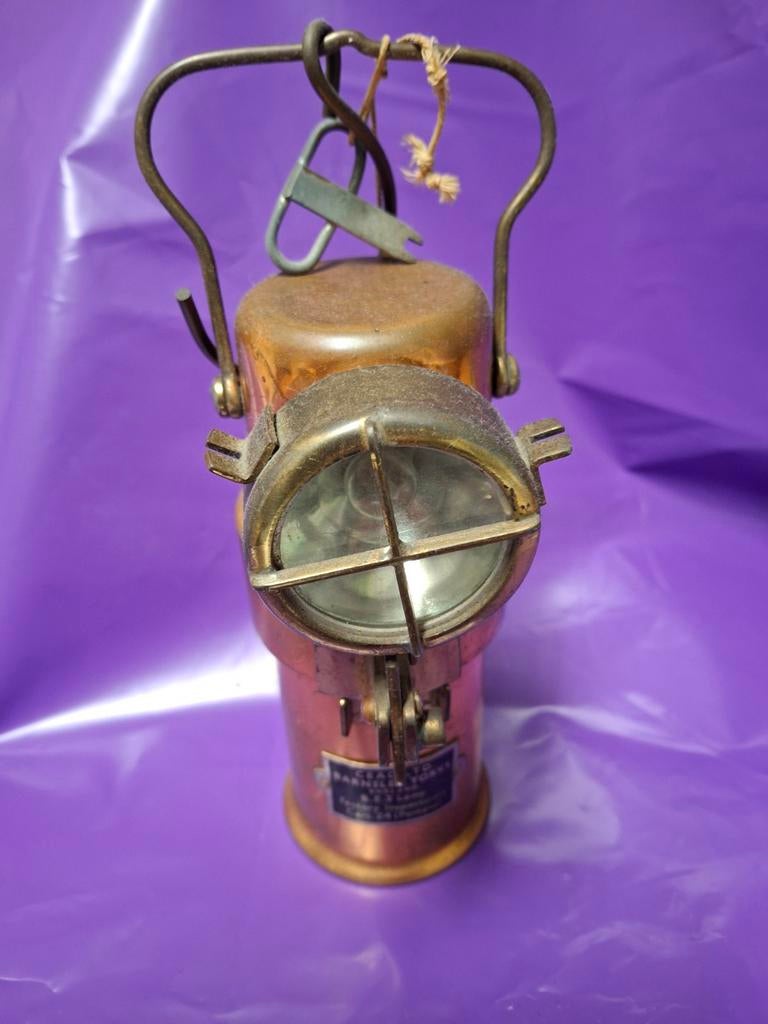 Antieke mijnlamp - CEAG Ltd. Barnsley, Yorks, Ophalen of Verzenden