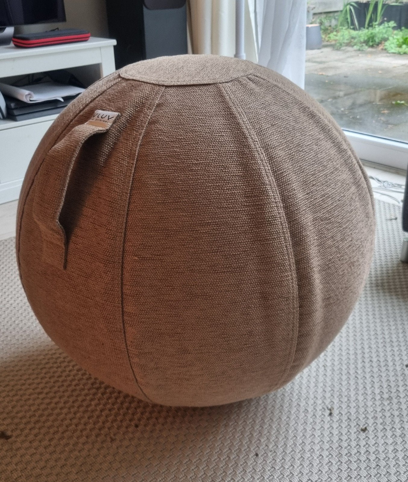 Vluv Ergonomische zitbal van stof 65 cm, Ophalen, Zo goed als nieuw, Modern, Ergonomisch, Stof