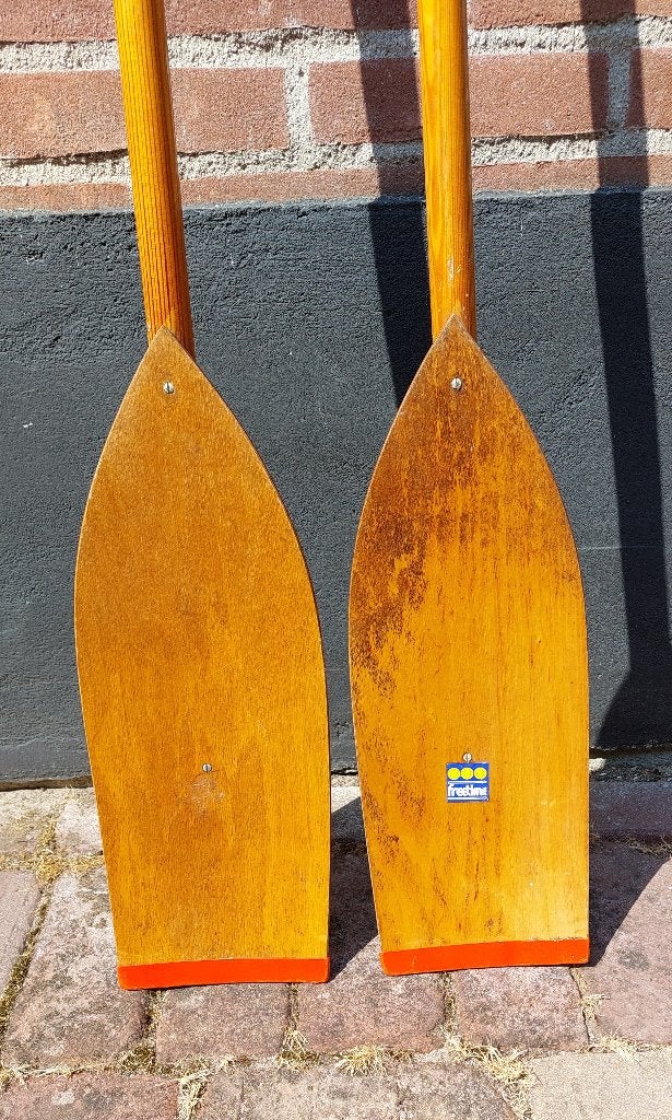 Peddels/roeispaan, hout, Freetime, vintage, Watersport en Boten, Ophalen, Gebruikt, Enkelbladige peddel