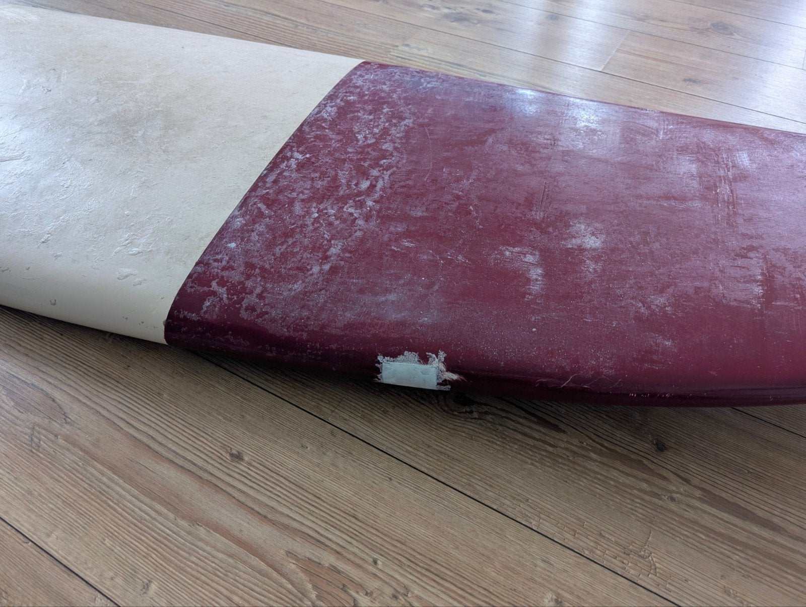 Foto 3 van Gebruikt NSP 7`6 Surfplank - Rood/Wit