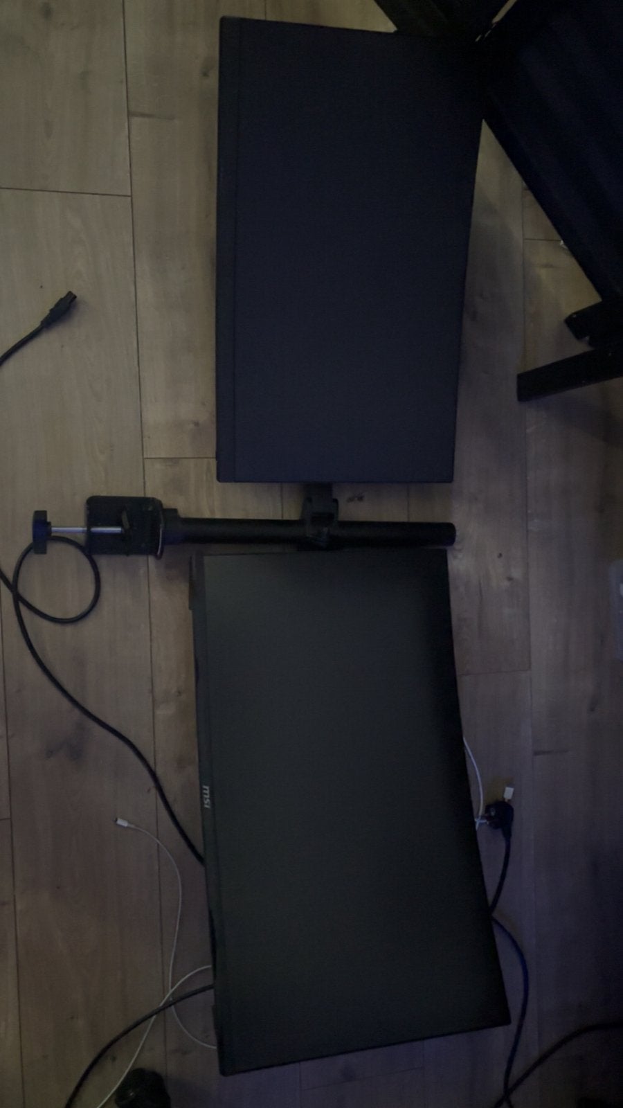 2 msi monitors met monitor arm, Computers en Software, Monitoren, Ophalen, Full HD, Zo goed als nieuw, Overige typen