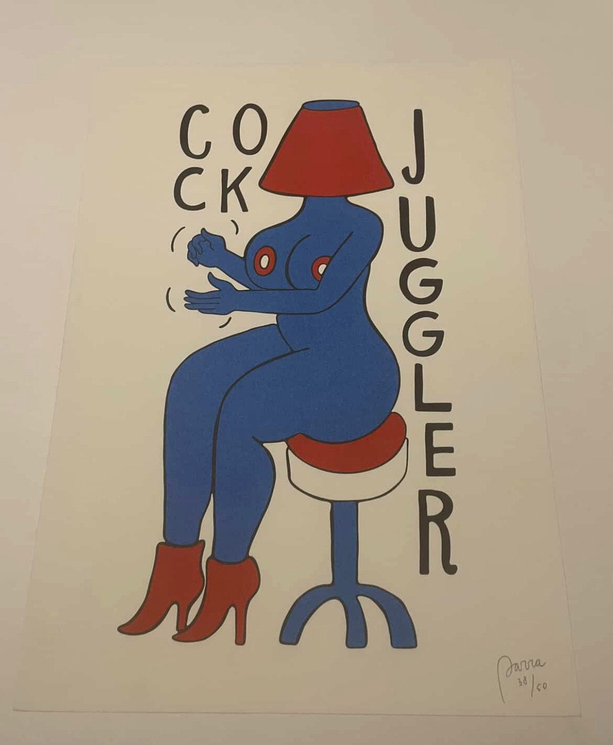 Piet Parra – Cock Juggler 2007 Print, Ophalen of Verzenden